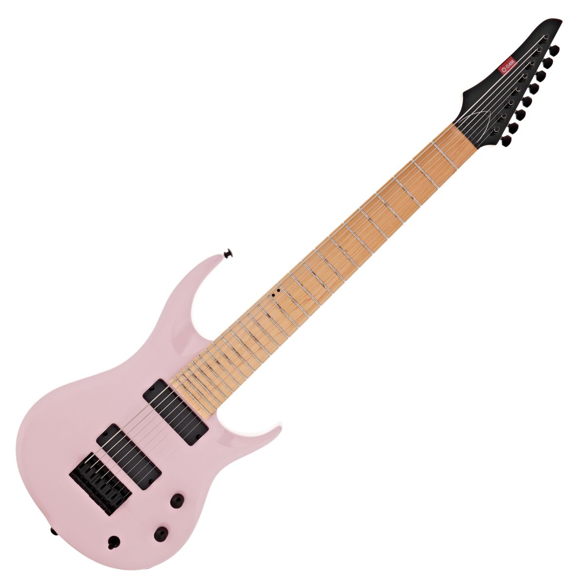 G4M 529 Electric Guitar, 8-String, Flamingo Neon - G4M