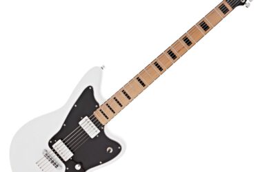G4M 638 Baritone Electric Guitar, White