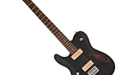 G4M 734 Left Handed SH Electric Guitar, Transparent Black