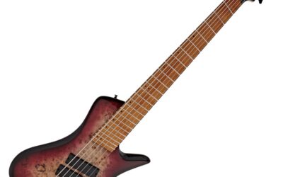 G4M 972 Fanned Fret 6-String, Purple Burl Burst