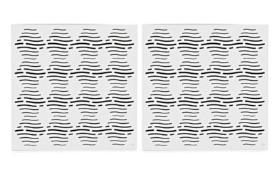 G4M Acoustics Waves 60 x 42cm Corner Panel, White, Pair