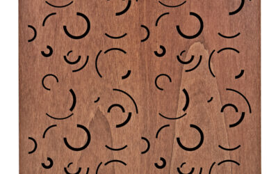 G4M Acoustics Curves 60 x 60cm Panel, Walnut