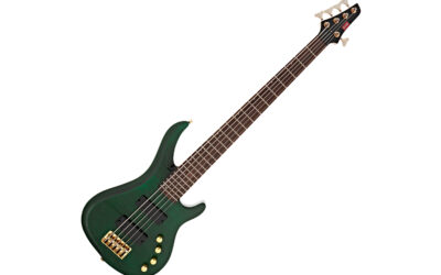 G4M 878 5 String Bass Guitar, Emerald